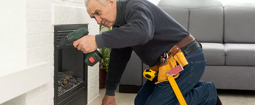 New Indoor Fireplace Installation in Trumbull, Connecticut