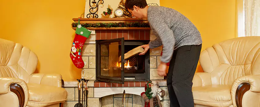 Rusted Metal Fireplace Restoration in Trumbull, Connecticut