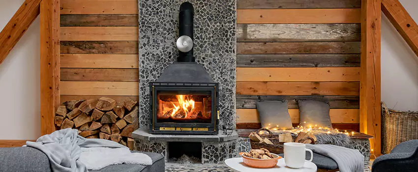 Thelin Hearth Products Direct Vent Gas Stove Fireplace Inspection in Trumbull, Connecticut